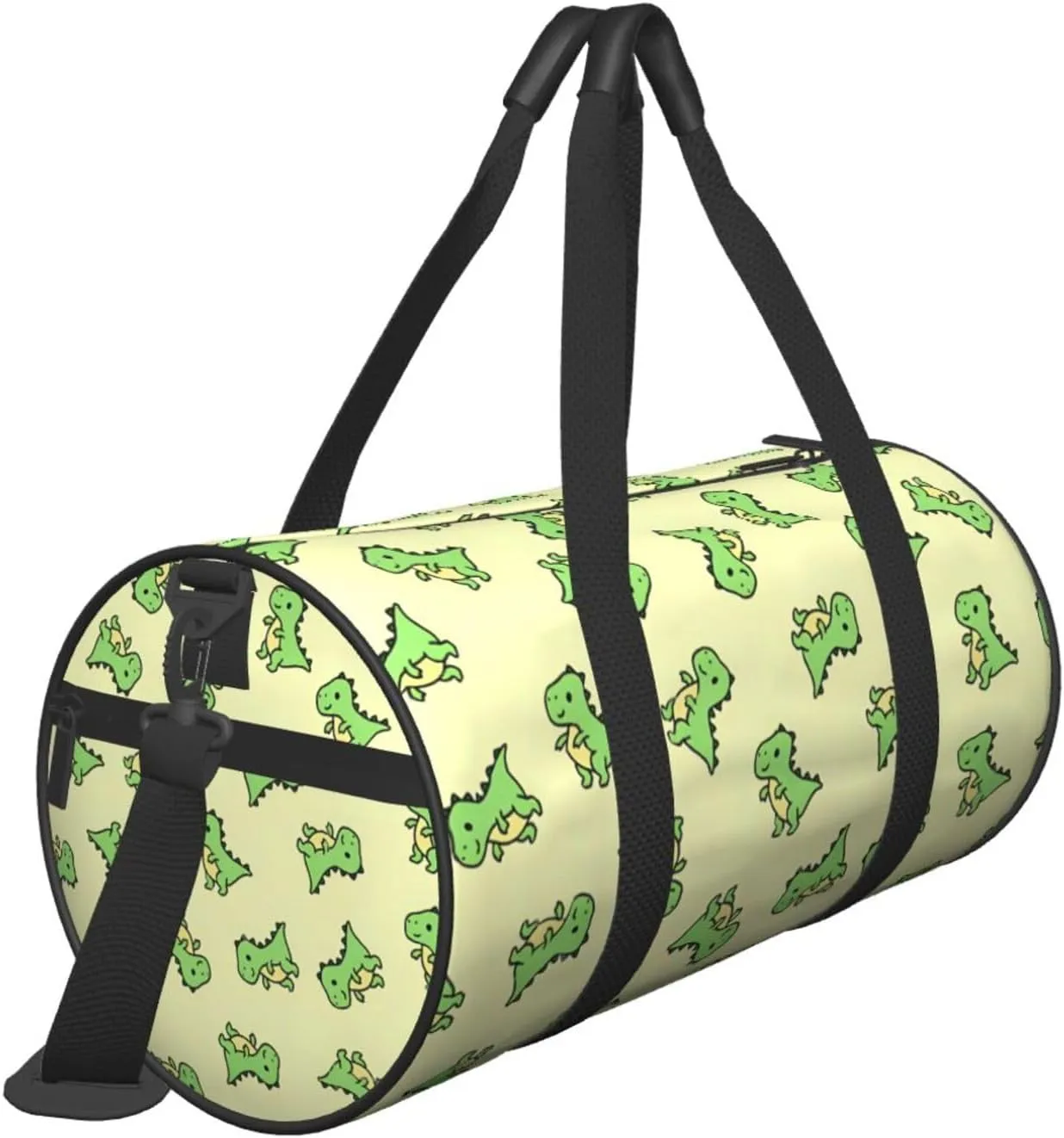 T. Rex Round Travel Duffel Bag Large Capacity Gym Sports Bags for Hiking Vacation Trips