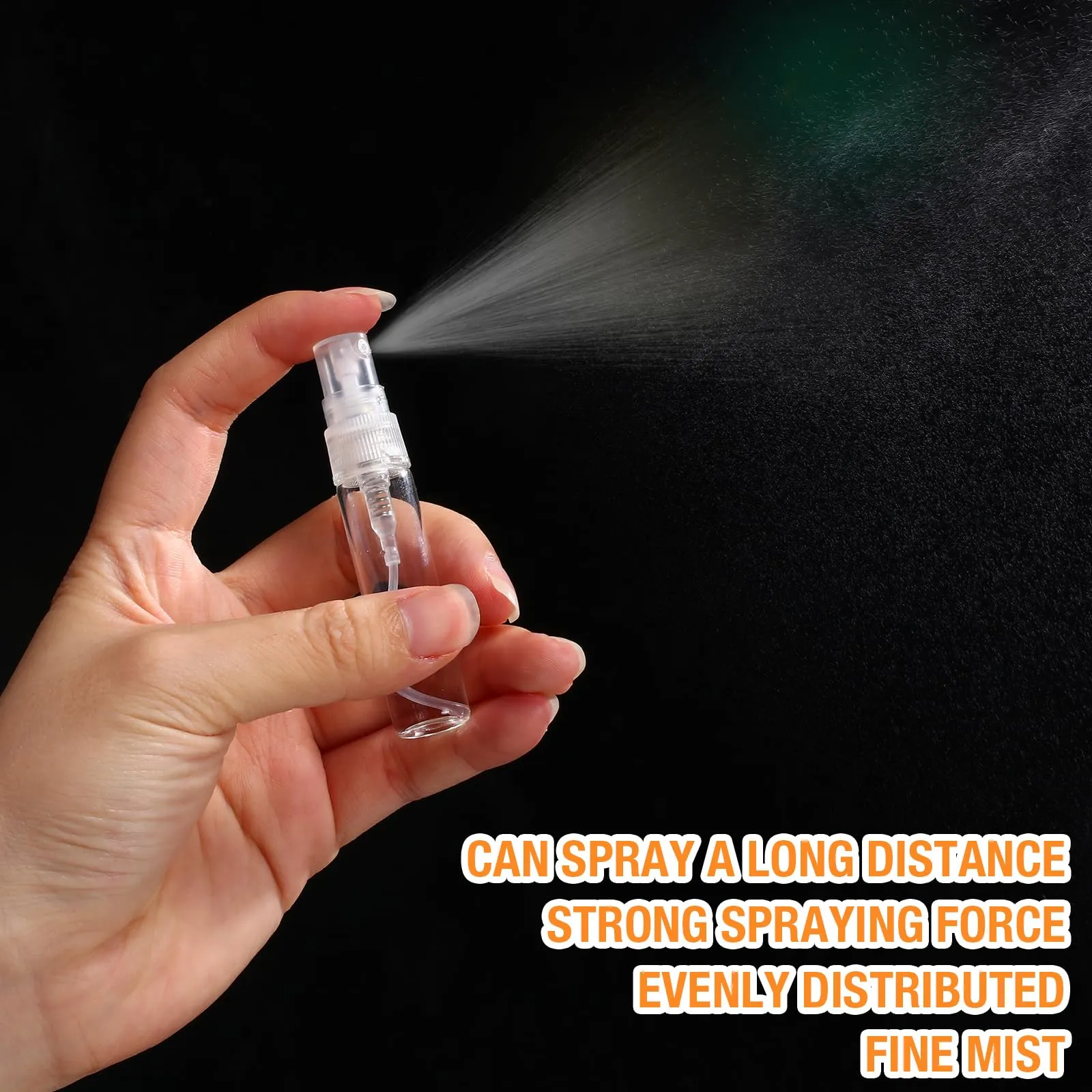 Tanlade 300 Pcs Mini Spray Bottles Clear Refillable Glass Perfume Bottles Fragrance Scent Sample Perfume Atomizer Glass Empty Travel Sprayer Pocket Dispenser Refillable Container (5ml)