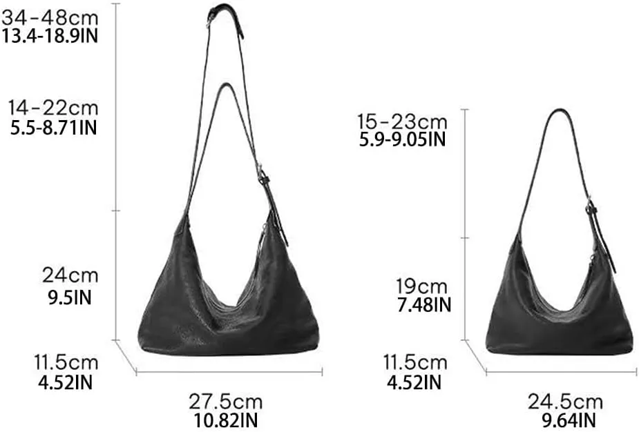 Tanned cowhide armpit bag, multifunctional casual shoulder commuting bag, genuine leather dumpling bag