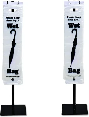 Tatco 57010 Wet Umbrella Bag, 7w x 31h, Clear, 1000/Box (Pack of 2)