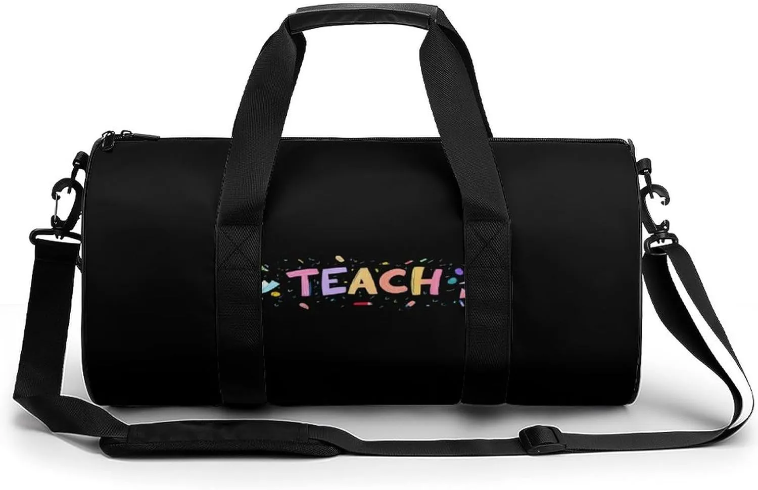 Teacher Gym Bag Sports Duffle Bags for Men Women Travel Swimming Fitness with Shoe And Wet Compartment