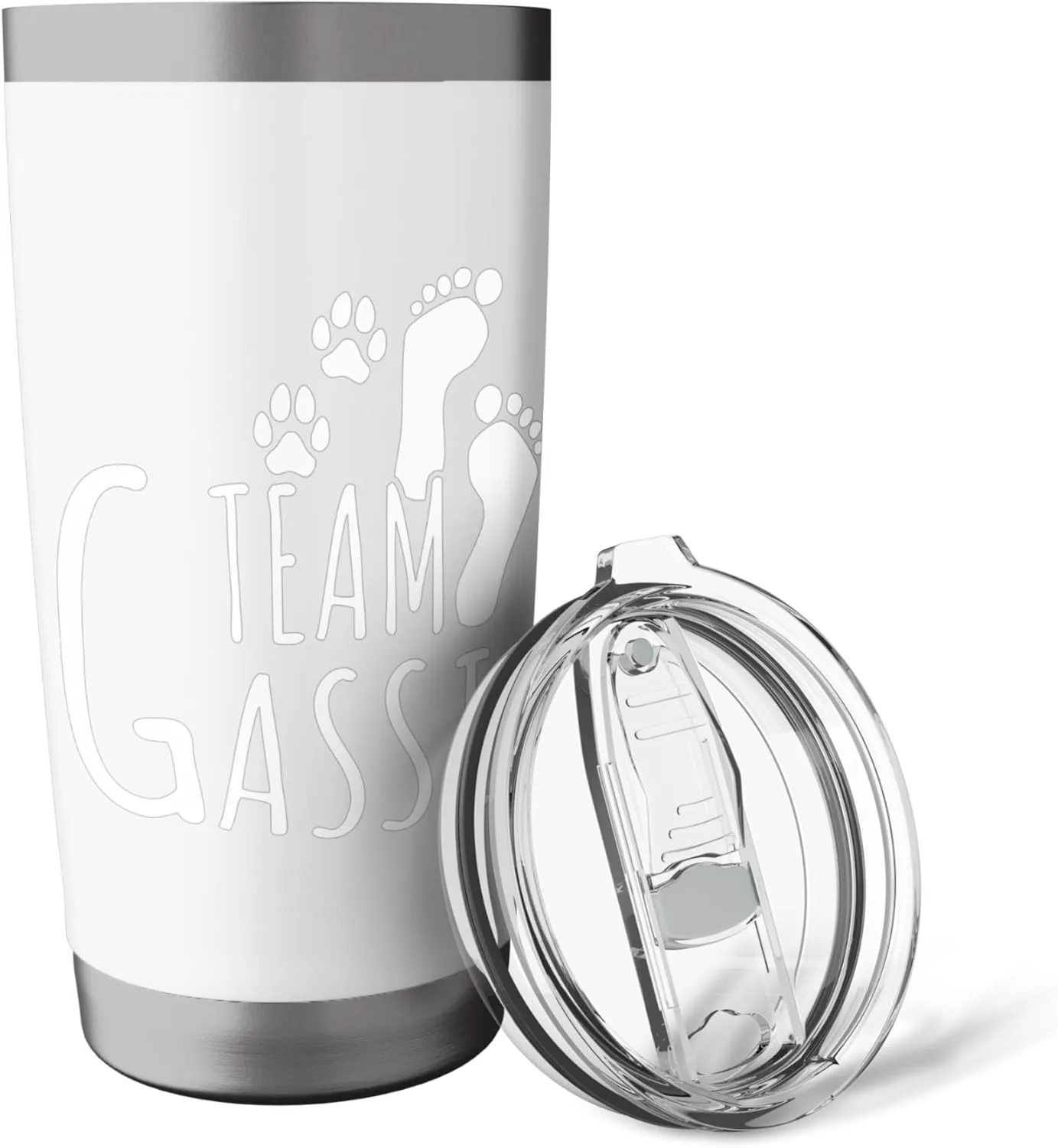 Team Gassi T-Shirt for Walking Jogging Morning Round Slogan Stainless Steel Insulated Tumbler