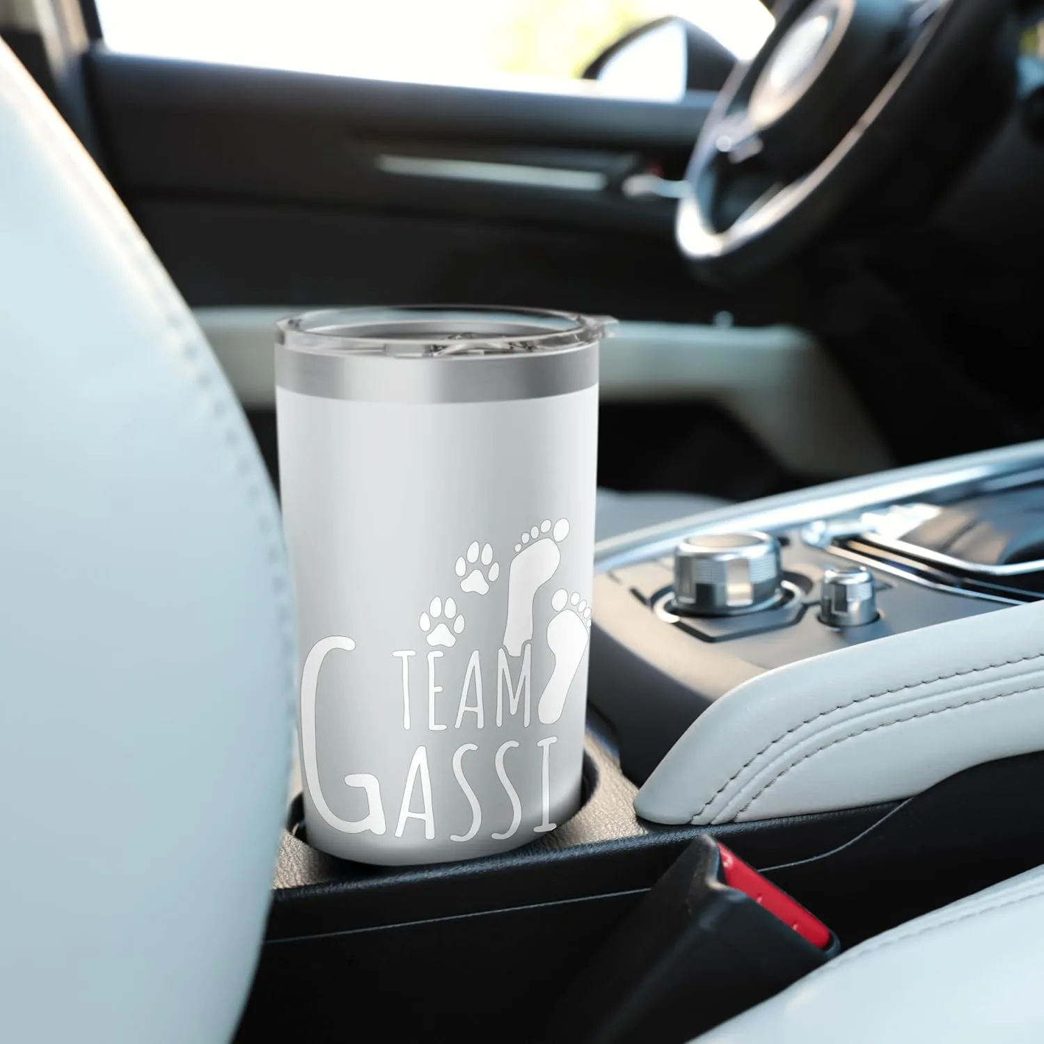 Team Gassi T-Shirt for Walking Jogging Morning Round Slogan Stainless Steel Insulated Tumbler
