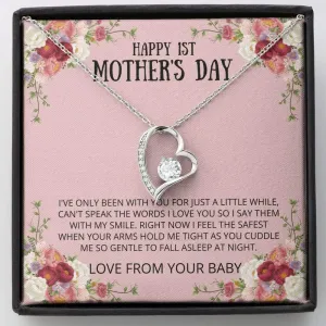 Tek Weh 1st Mother's Day - I Love You Forever Love Necklace, First Mother's Day, Mom Necklace, Mom Gift, Daughter Gift, Gift Idea for Mom, New Mom, Jewelry for Mom