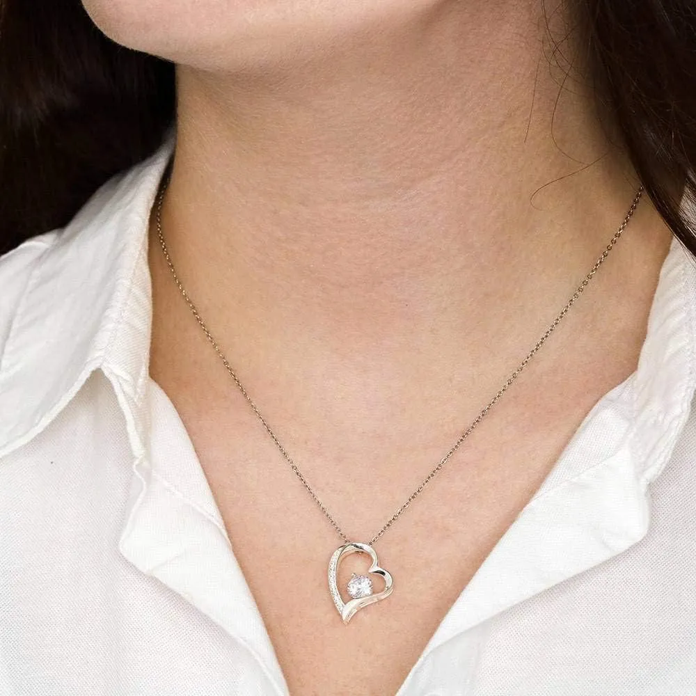 Tek Weh 1st Mother's Day - I Love You Forever Love Necklace, First Mother's Day, Mom Necklace, Mom Gift, Daughter Gift, Gift Idea for Mom, New Mom, Jewelry for Mom