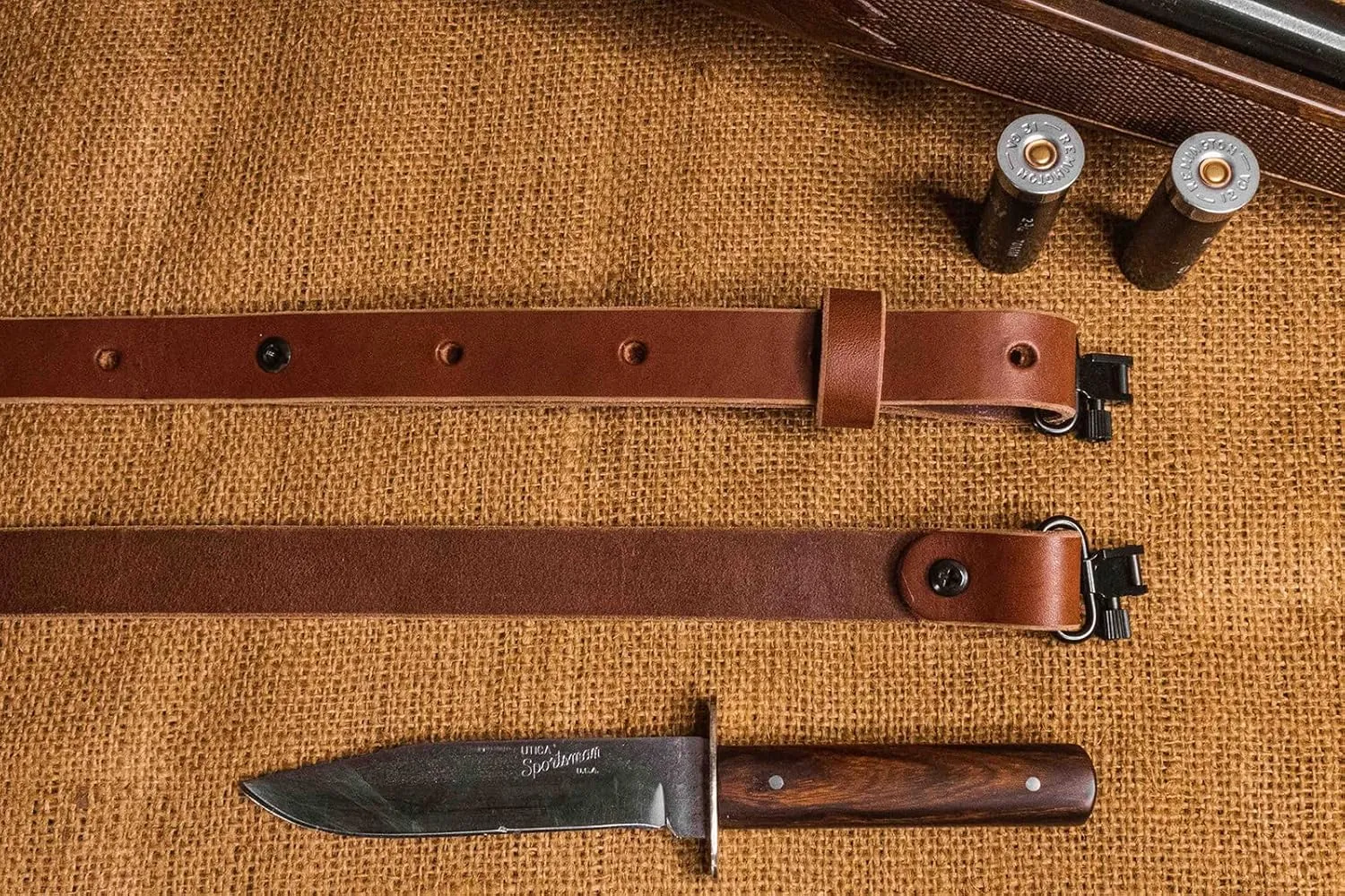The Hunter -1" Wide Leather Rifle Sling by Nohma Leather