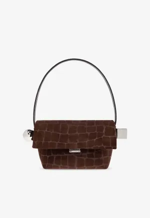 The Rond Carré Suede Shoulder Bag