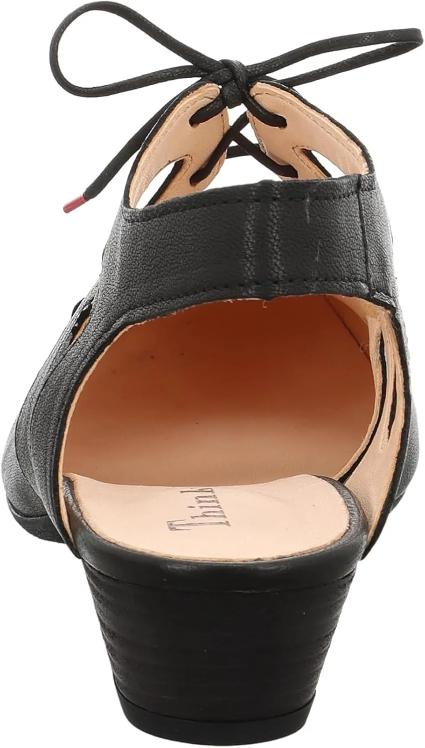 Think! Women's Aida Chrome-Free Tanned Sustainable Slingback Pumps