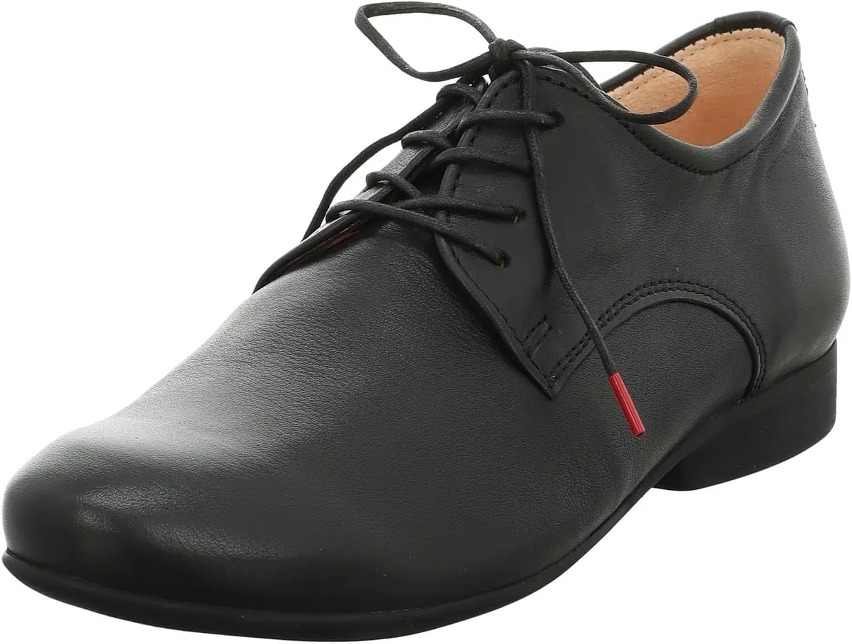 Think! Women's Guad_3-000412 Sustainable Interchangeable Footbed Low lace-up Shoes, 0030 Black, 5 US