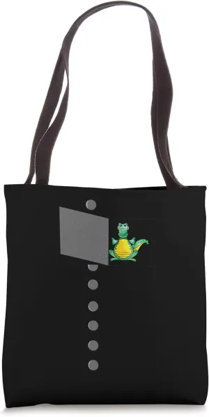 Tin Man Crocodile Dragon Inside Funny Cute Christmas Gift Tote Bag