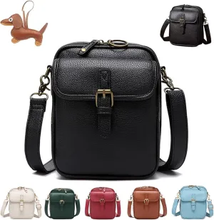 Tojoyride Crossbody Bag, Vintage Urvashi Crossbody Bag with 10 Card Slots, Women Shoulder Handbags with Anti-Theft Zipper