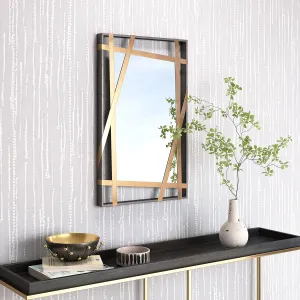 Tolix Mirror Antique Gold & Black - Mirrors Design - Antique Gold & Black - Made with Steel, MDF, Glass