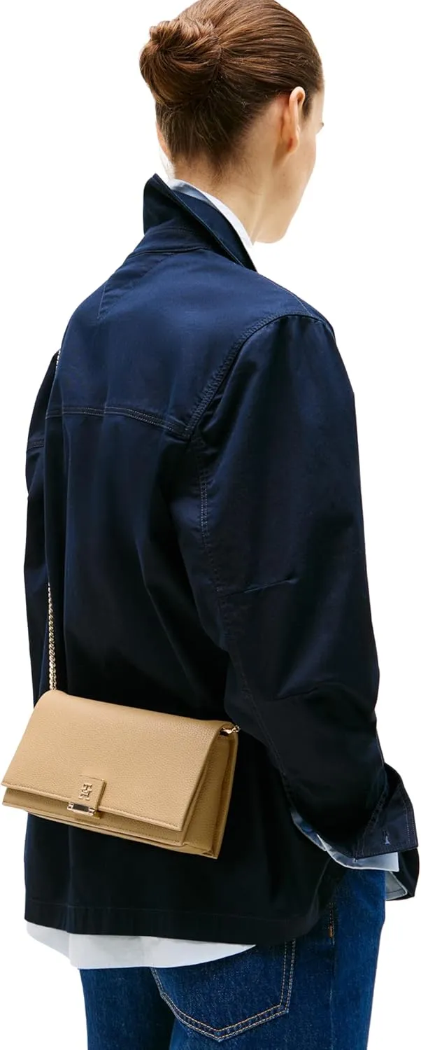 Tommy Hilfiger Chain Flap Bag with Removable Crossbody Strap