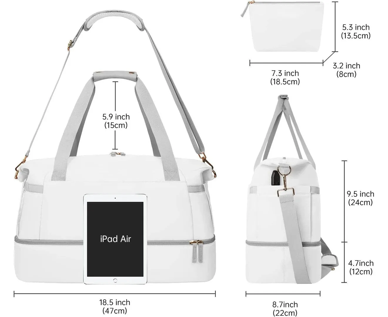Travel Bag Duffel Bag Weekender Bag Overnight Bag Sport Bag Gym Bag