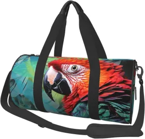 Travel Duffel Bag Colorful Parrot Weekender Overnight Bag For Men Women Large Capacity Sports Gym Bag Canvas Carry On Tote Bags For Travel Yoga