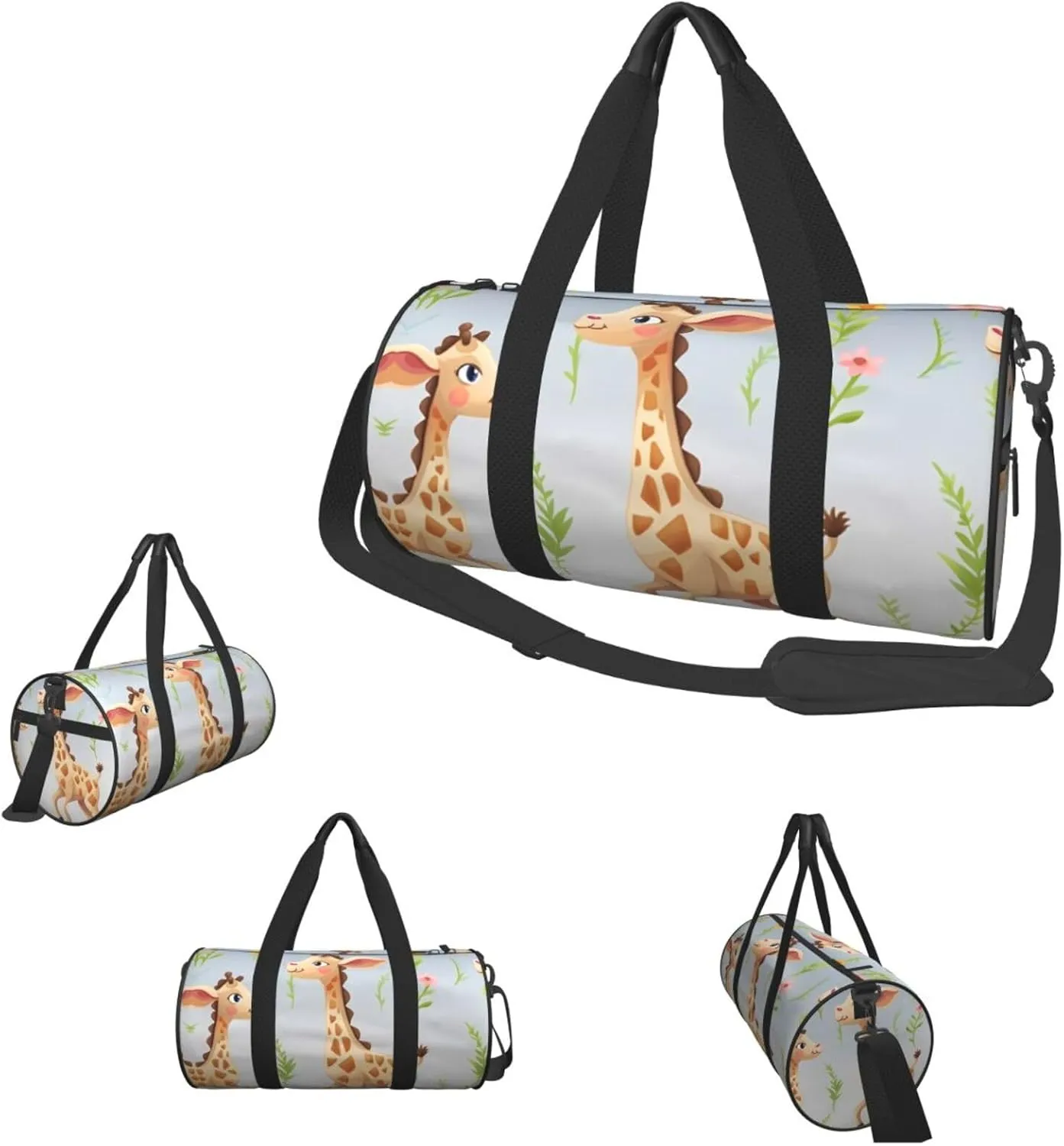 Travel Duffel Bag Cute Giraffe Weekender Overnight Bag For Men Women Large Capacity Sports Gym Bag Canvas Carry On Tote Bags For Travel Yoga