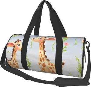 Travel Duffel Bag Cute Giraffe Weekender Overnight Bag For Men Women Large Capacity Sports Gym Bag Canvas Carry On Tote Bags For Travel Yoga