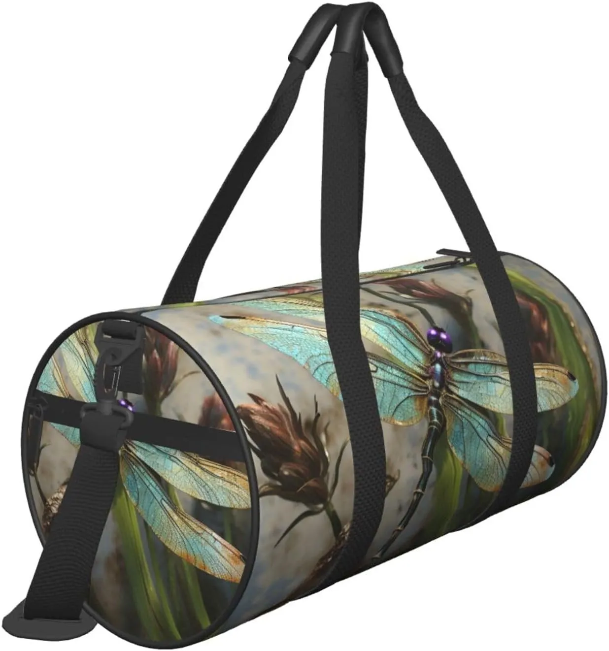 Travel Duffel Bag Dancing Dragonfly Weekender Overnight Bag For Men Women Large Capacity Sports Gym Bag Canvas Carry On Tote Bags For Travel Yoga