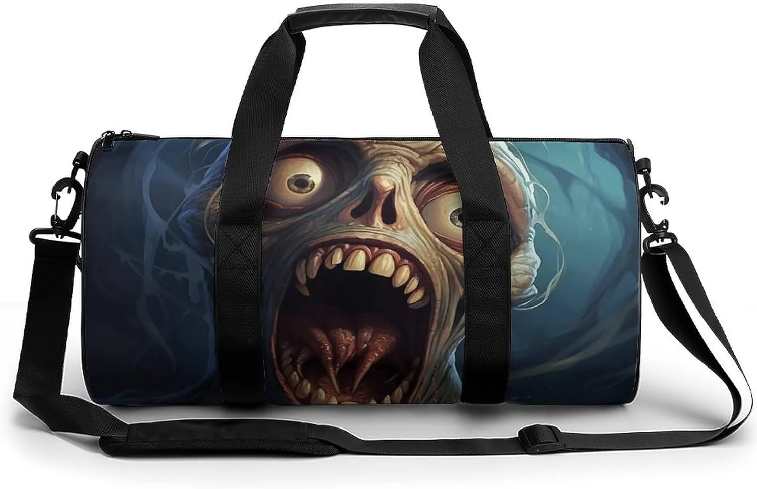 Travel Duffel Bag Weekender Bags for Men Women Large Capacity Overnight Bags Monster Scream Travel Sports Gym Bag Canvas Carry On Tote Bags for Travel Yoga