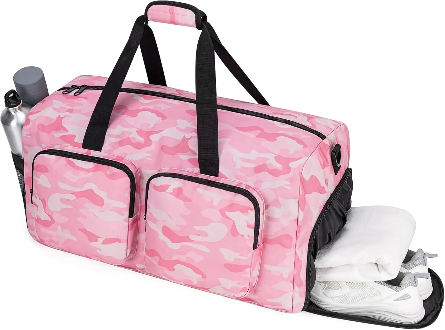 Travel Duffel Bags 65L,Gym Bag, Travel Bag, Duffle Bag Women, Foldable Overnight Weekender Bags for Women & Men with Adjustable Shoulder Strap