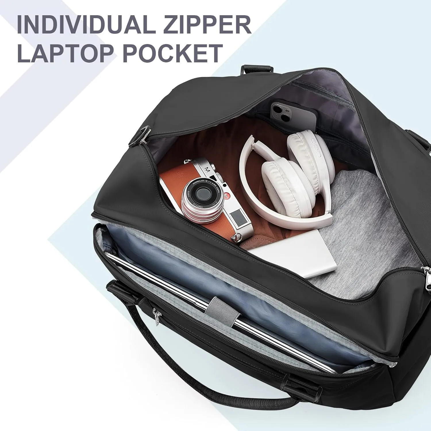 Travel Duffel Bag,Sports Tote Gym Bag,Shoulder Weekender Overnight Bag for Women