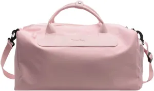 Travel Duffel Bag,Women's Dry-Wet Separated Swim & Sporty Yoga Fitness Bag -17.3x9.1x9.1" Large Capacity with Stylish Design (Pink)