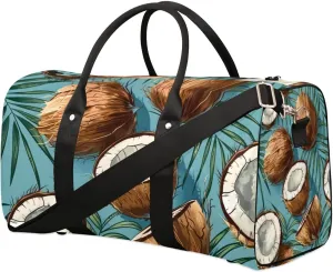 Travel Duffle Bag Coconuts Gym Bags for Men Women Travel Duffel Bags with Adjustable Shoulder Strap Carry On Weekender Bag
