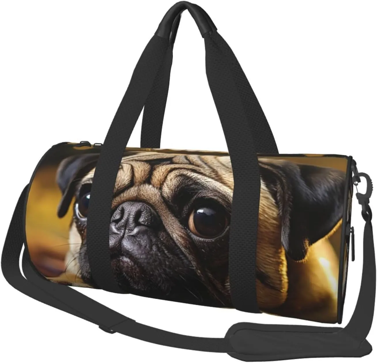Travel Duffle Bag Cry Pug Weekender Bags For Women Large Capacity Travel Overnight Bags Foldable Carry On Tote Bags Lightweight Sport Gym Bag For Travel/Gift