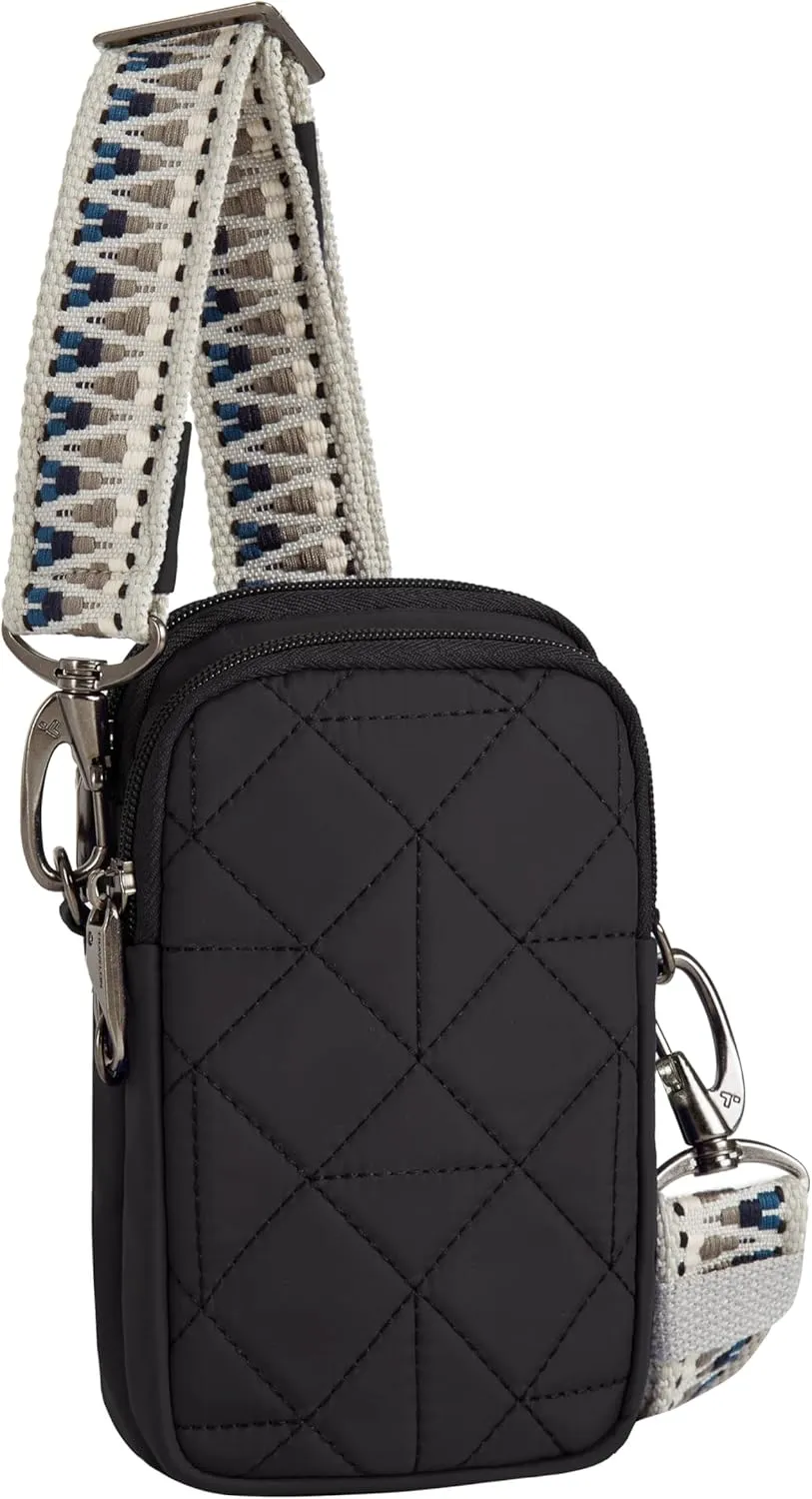 Travelon Anti-Theft Boho 2 Compartment Phone Crossbody