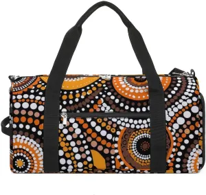 Tribal Dots Gym Bag for Men Women Lightweight Duffel Bag Sports Workout Bag for Travel Yoga