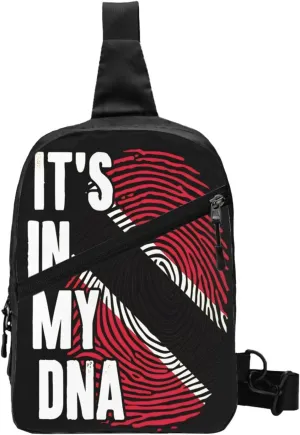 Trinidad and Tobago It's in My Packable Crossbody Bag Portable Sling Bags Foldable Travel Daypack Reusable Sports Shoulder Backpack Diagonally Chest Bag for Workout