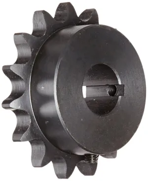 Tsubaki 60B15F-1B Finished Bore Sprocket, Single Strand, Hardened Teeth, Inch, #60 ANSI No., 3/4" Pitch, 15 Teeth, 1-1/8" Bore