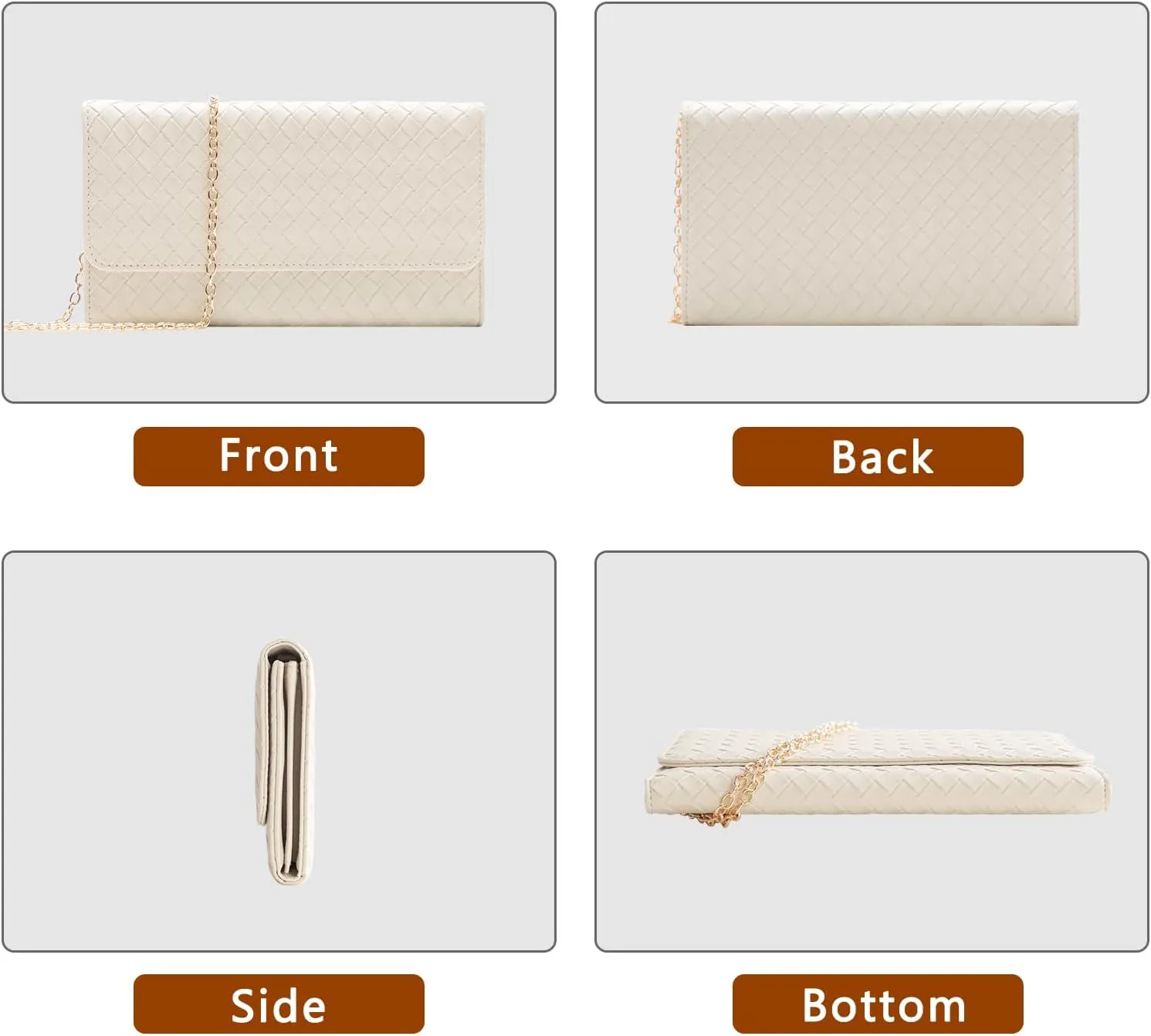 U U Crossbody Bags for Women, Handbags Cell Phone Wallet Small Purse with Credit Card Slots and Removebale Chain