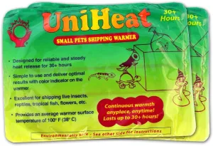 Uniheat Shipping Warmer 30  Hours, 16 Pack >Plus!< 1-9"x24" Shipping Bags, 30  Hour Warmth for Shipping Live Corals, Small Pets, Fish, Insects, Reptiles, Etc.