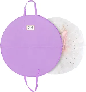 Univivi Tutu Dress Garment Bag, 30 Inch Dance Clothes Bag for Hanging Clothes, Girls Cheer Uniform Bag with Inner Buckle Strap and Handle Strap - Purple