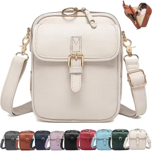 Urvashi Crossbody Leather Bag, Luma Urvashi Leather Bag, Retro Double-Layer Large Capacity Mini Crossbody Bags