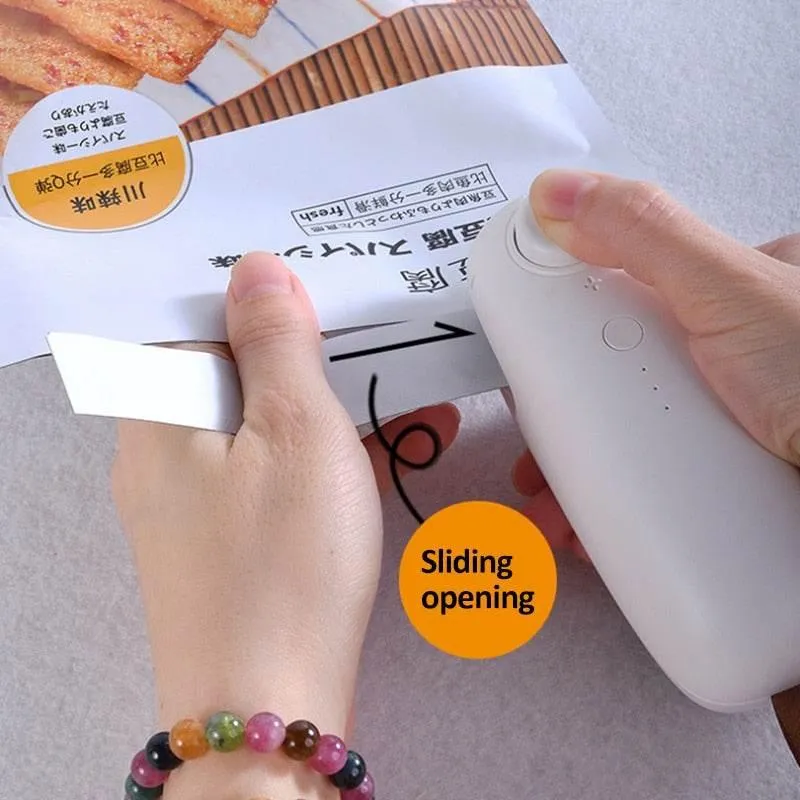 USB Portable Food Sealer - Compact Heating Bag Sealer