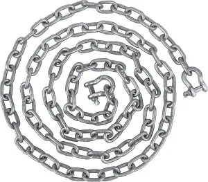 VEVOR Anchor Chain, 20' x 5/16" 316 Stainless Steel Chain, 3/8" Anchor Chain Shackle, 7120lbs Anchor Lead Chain Breaking Load, 9460lbs Anchor Chain Shackle Breaking Load, Anchor Chain for Small Boats