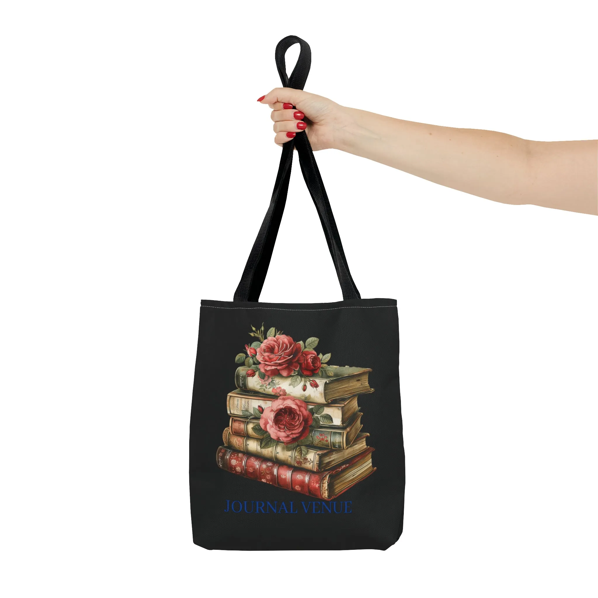 Vintage-Style Bookish Tote Bag