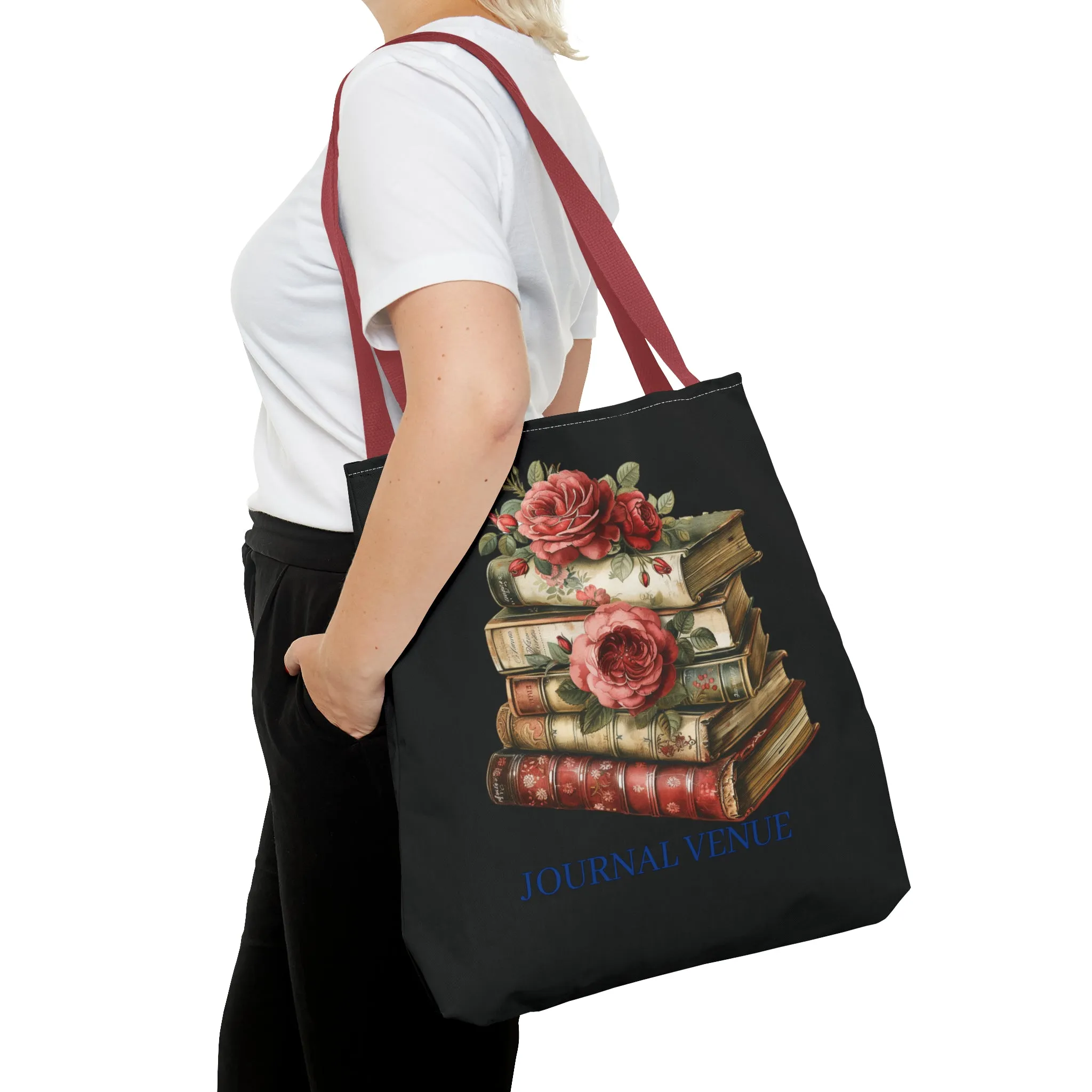Vintage-Style Bookish Tote Bag