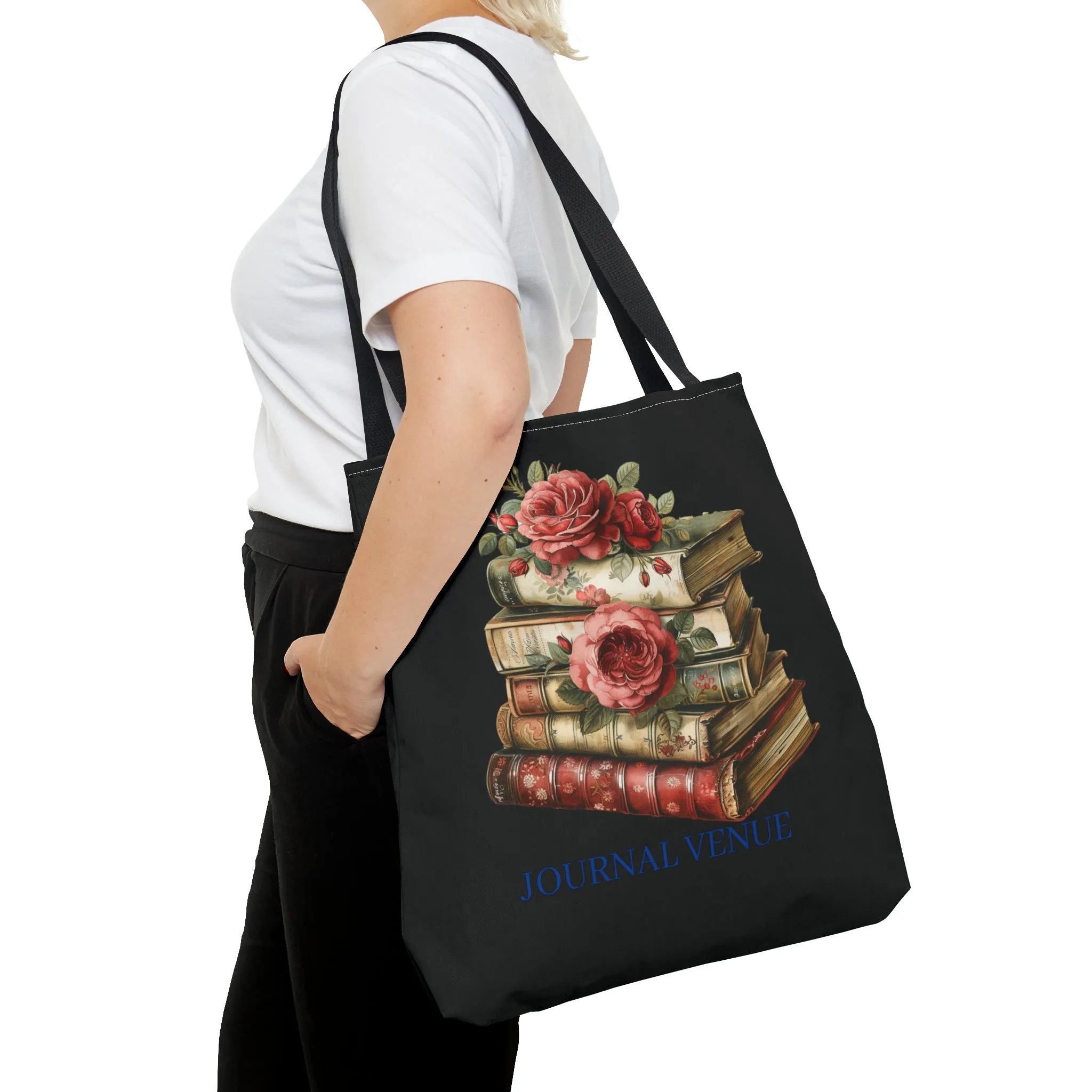 Vintage-Style Bookish Tote Bag