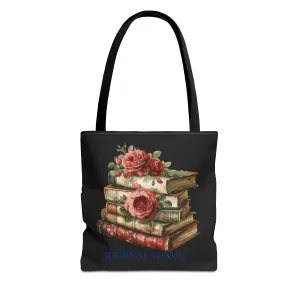 Vintage-Style Bookish Tote Bag