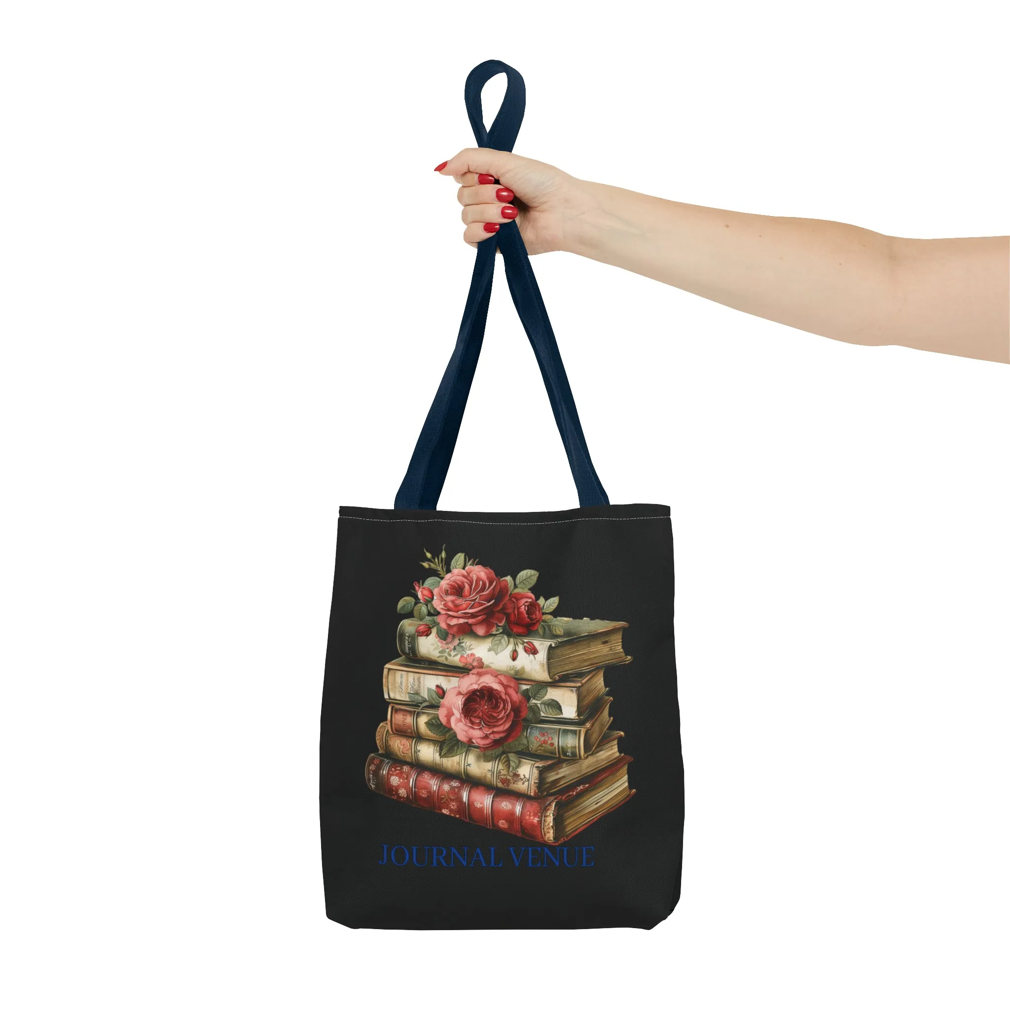 Vintage-Style Bookish Tote Bag