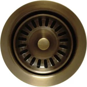 Waste Disposer Trim for Deep Fireclay Sinks Finish: Antique Brass