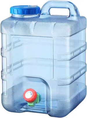Water Bottle 2.6 Gallon Portable Water Containers with Handle Large Capacity Water Jug Large Reusable Motivational Jug for Camping Outdoor Sports Travel