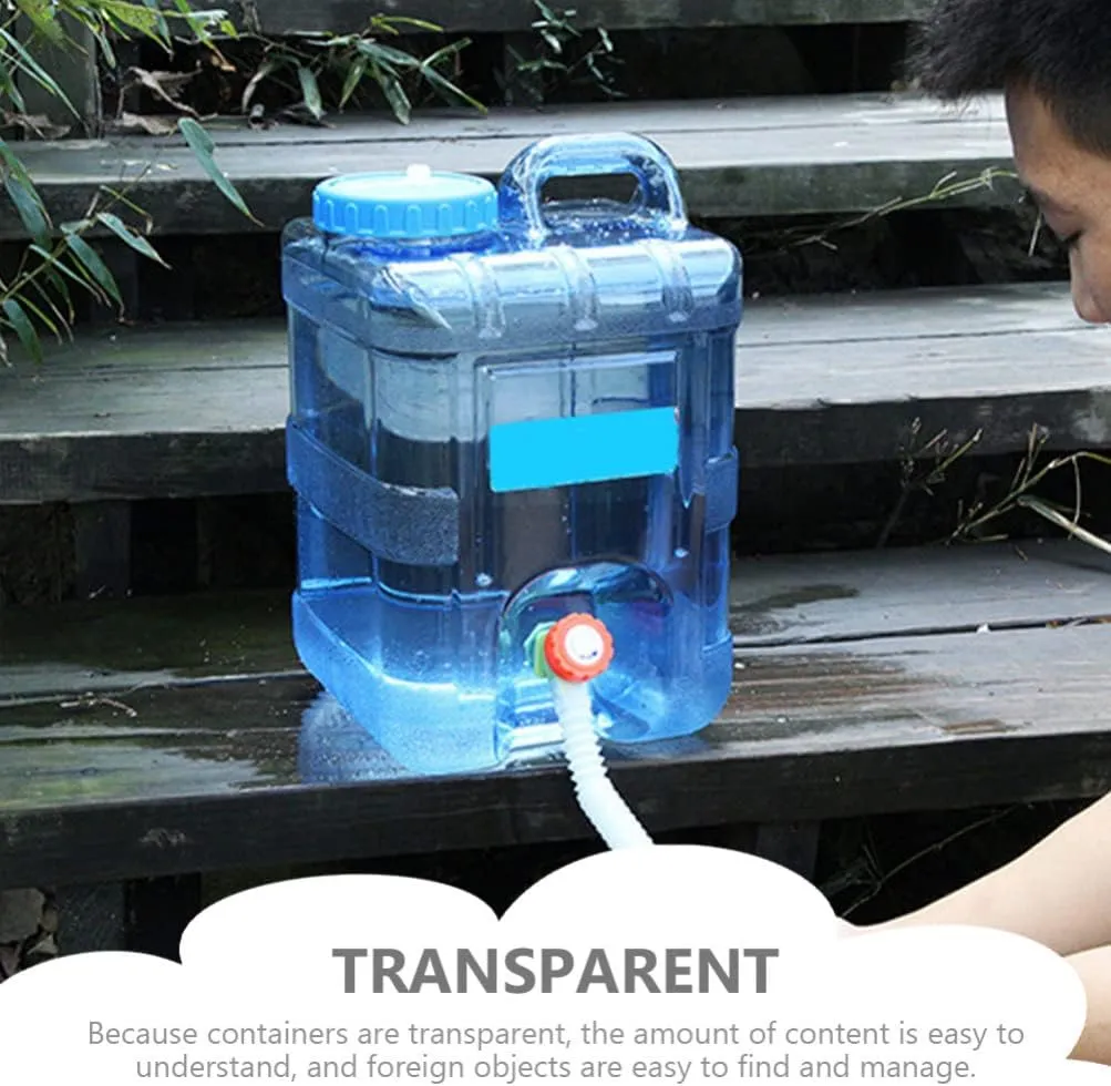 Water Bottle 2.6 Gallon Portable Water Containers with Handle Large Capacity Water Jug Large Reusable Motivational Jug for Camping Outdoor Sports Travel