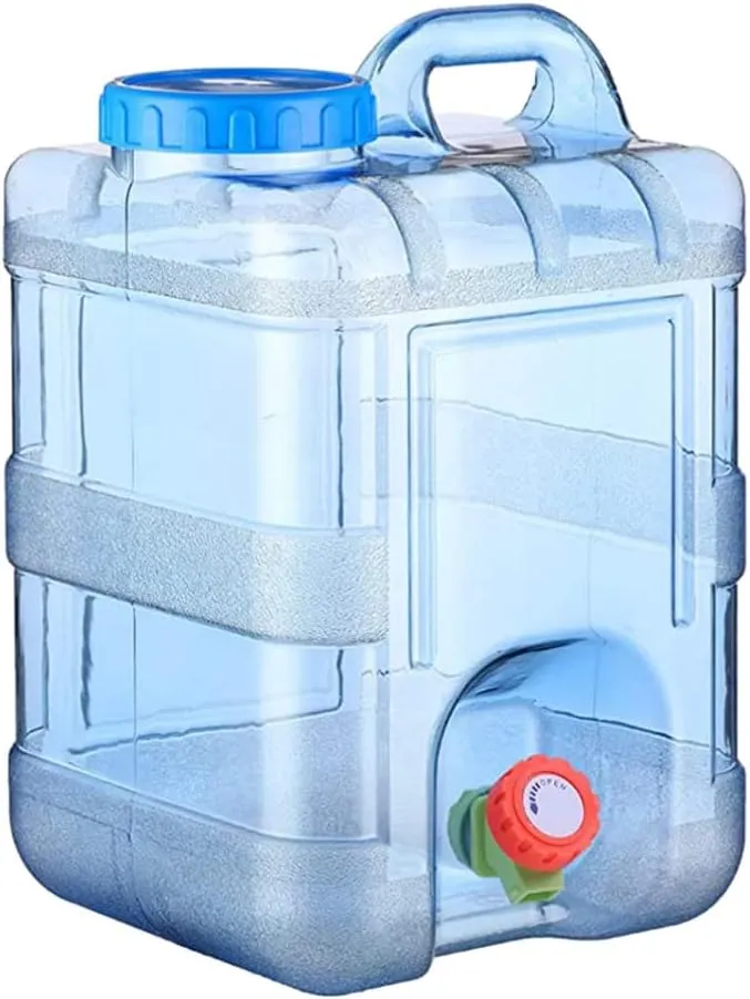Water Bottle 2.6 Gallon Portable Water Containers with Handle Large Capacity Water Jug Large Reusable Motivational Jug for Camping Outdoor Sports Travel