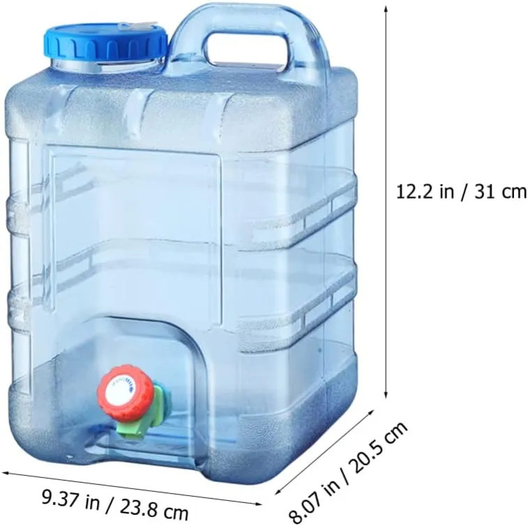 Water Bottle 2.6 Gallon Portable Water Containers with Handle Large Capacity Water Jug Large Reusable Motivational Jug for Camping Outdoor Sports Travel