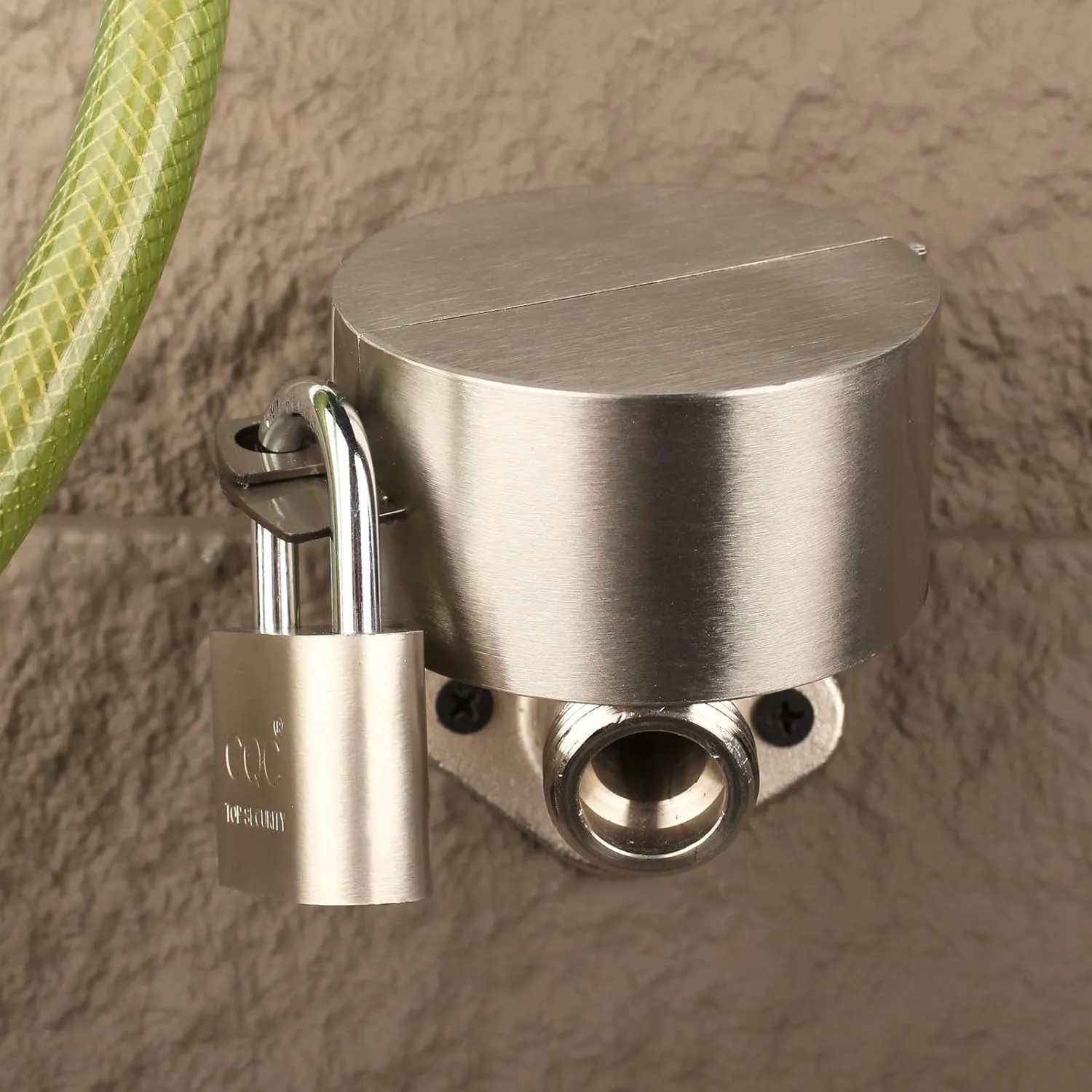 Water Faucet Lock Outdoor-Outdoor Faucet Lock-Faucet Lock-Faucet Locks Outdoor Child Proof-Exterior Faucet Lock-Water Faucet Lock-Water Spigot Lock (with Padlock) Metal Stainless steel
