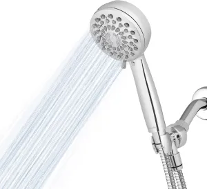 Waterpik High Pressure Hand Held Shower Head With Hose, PowerPulse Massage 7-Mode, Chrome XPB-763ME